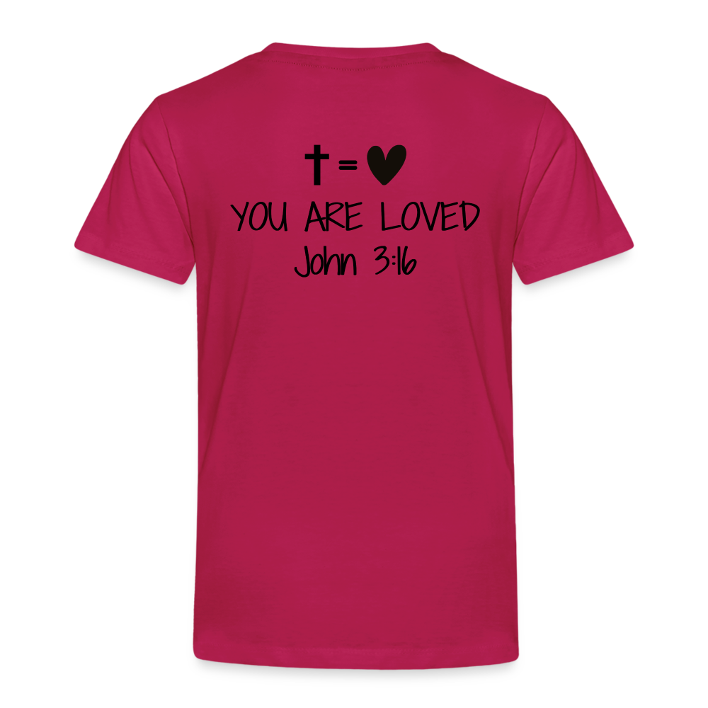 You are loved Kids' Premium T-Shirt - dark pink