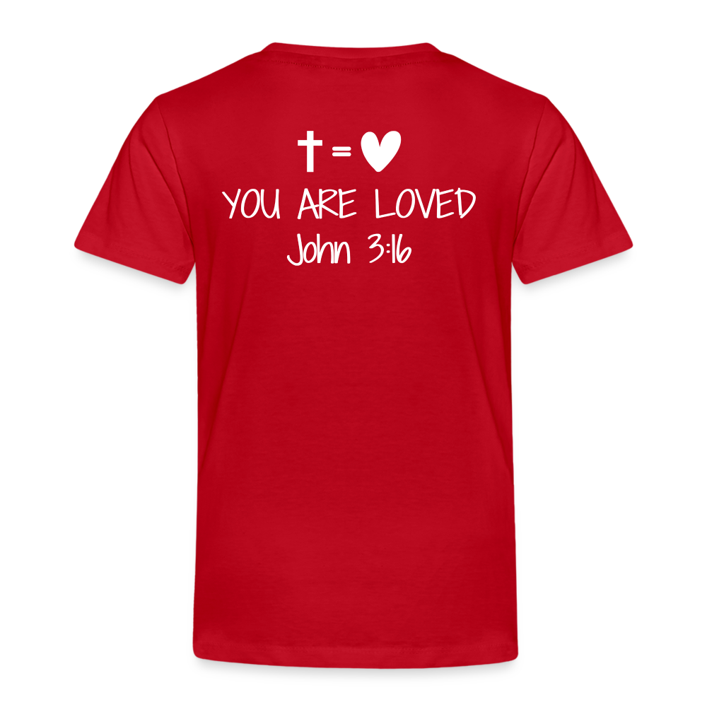 You are loved Kids' Premium T-Shirt - red