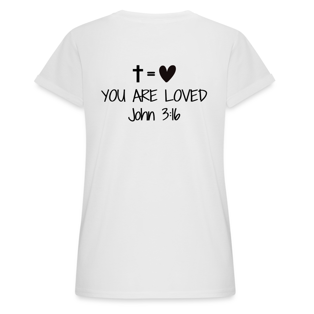 You are loved Women’s Oversize T-Shirt - white