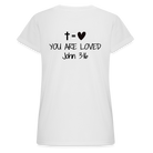 You are loved Women’s Oversize T-Shirt - white