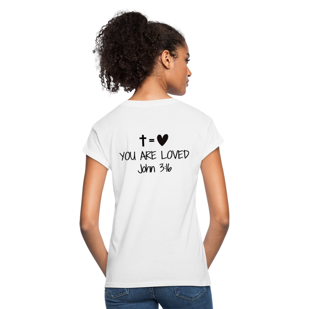 You are loved Women’s Oversize T-Shirt - white