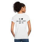 You are loved Women’s Oversize T-Shirt - white