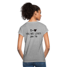 You are loved Women’s Oversize T-Shirt - heather grey