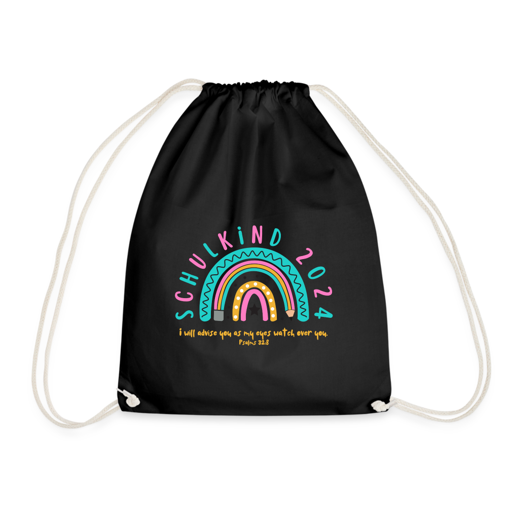 Schulkind 2024 Drawstring Bag - black