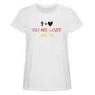 You are loved Women’s Oversize T-Shirt - white