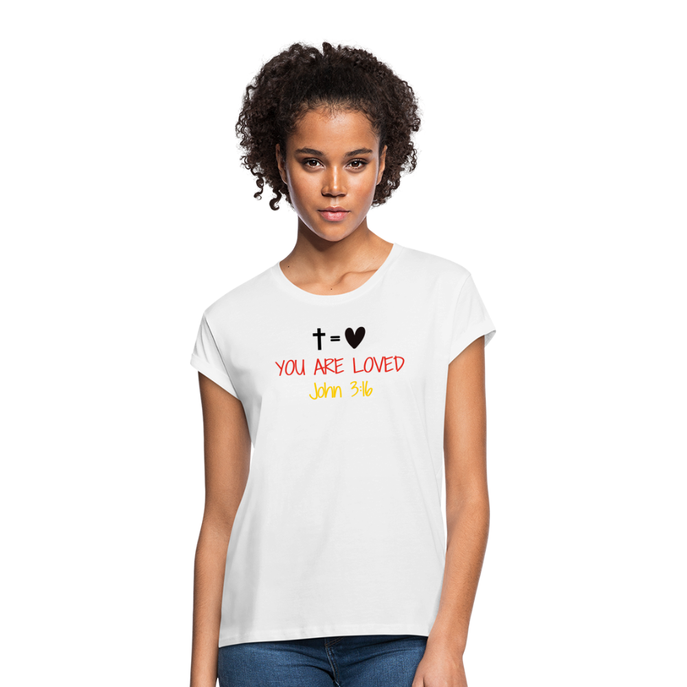 You are loved Women’s Oversize T-Shirt - white