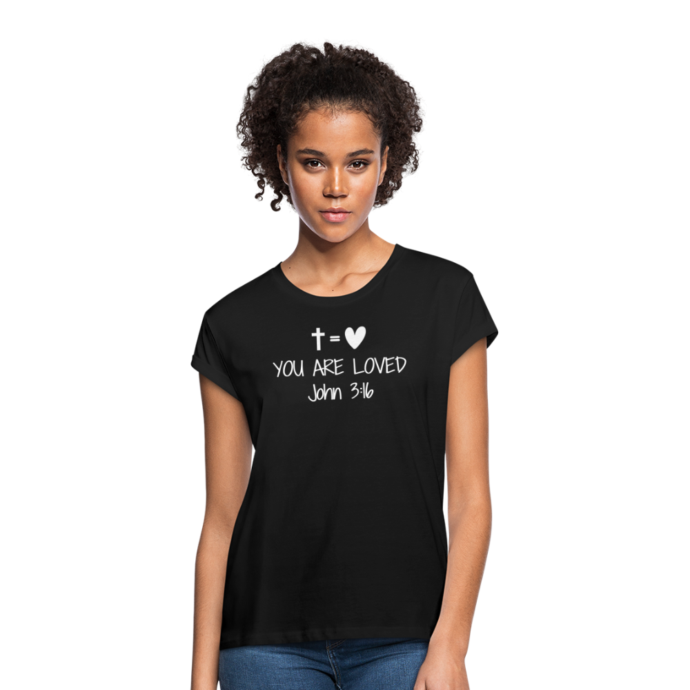 You are loved Women’s Oversize T-Shirt - black