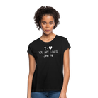 You are loved Women’s Oversize T-Shirt - black